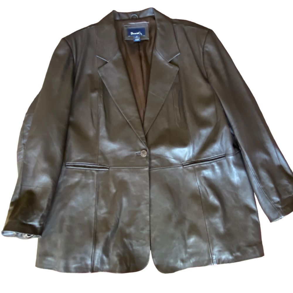 Denim & Co leather jacket
